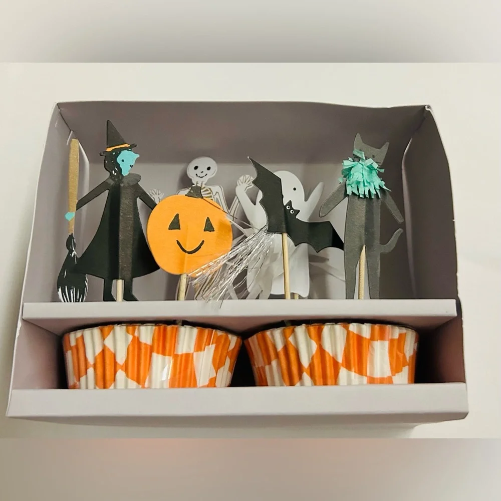 New Cupcake 24 Cupcake Liners Halloween Meri Meri